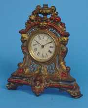 Gilt Metal Novelty Mantel Clock