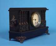 Ornate Sessions Black Mantel Clock