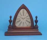 Waltham Mahogany Trapezoid Mantel Clock