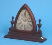 Waltham Mahogany Trapezoid Mantel Clock