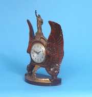 Sessions Art Deco Winged Liberty Mantel Clock