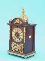 New Haven Louis XV Style Walnut Mantel Clock