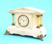 Seth Thomas White Adamantine Mantel Clock