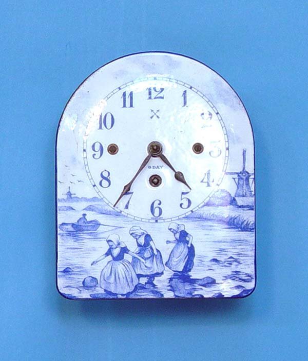 Delft Blue & White Handpainted Wall Clock