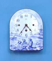 Delft Blue & White Handpainted Wall Clock