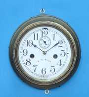 Welch Brass Locomotive Wall Clock