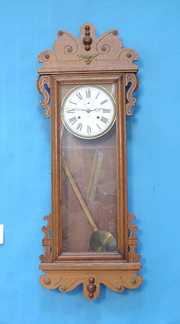 Ansonia Oak Wall Clock