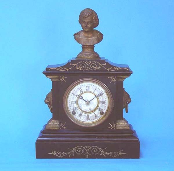 Ansonia Iron Case Mantel Clock