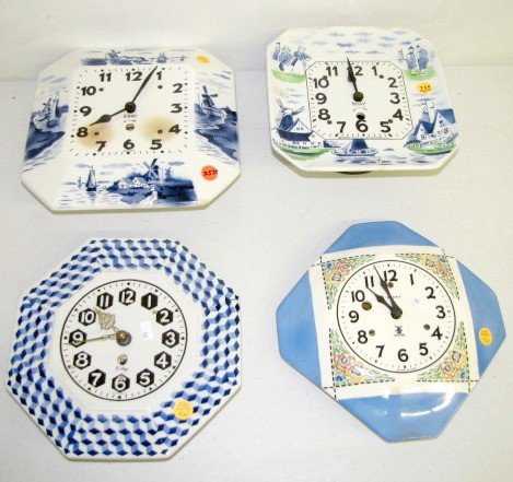 4- 8 Day China Front Wall Clocks