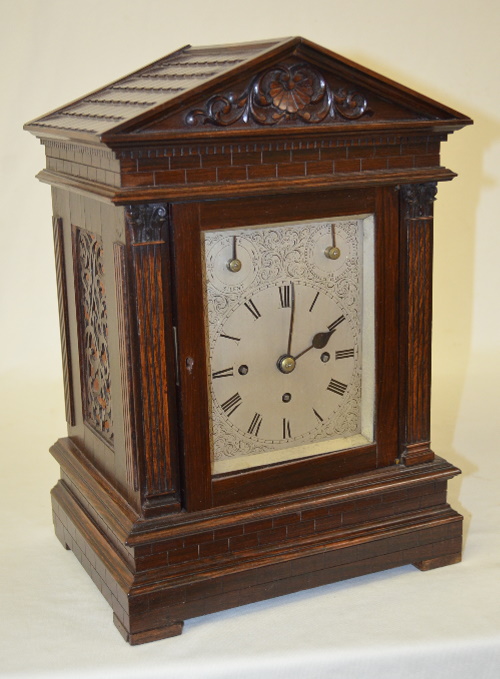 English Westminster Chime Bracket Clock, Circa 1850