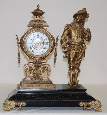 Ansonia “Don Juan” Standing Statue Clock
