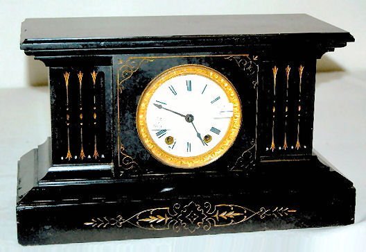 Seth Thomas Sons & Co. Slate Mantel Clock, T & S