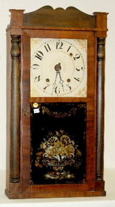 Ephram Owens Wood Works Column Clock, T & S