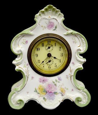 Porcelain Key Wind Alarm Clock