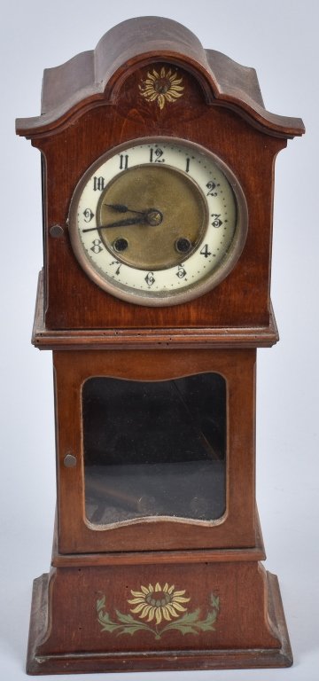 MINIATURE GRANDFATHER CLOCK, VINTAGE