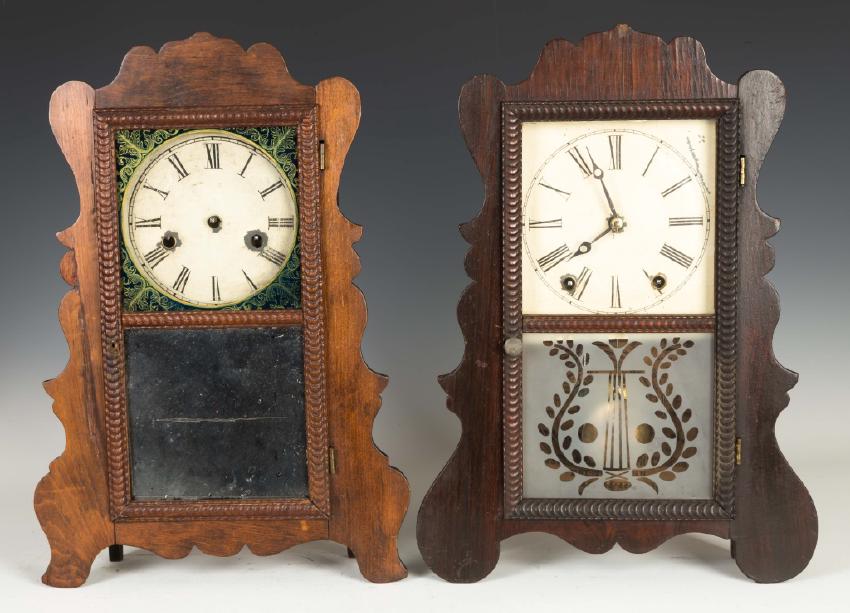 Two Victorian Shelf Clocks