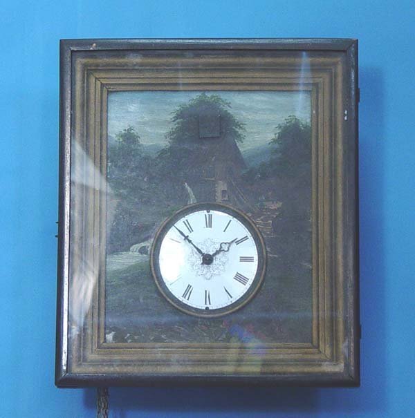 Unusual Early Picture Frame Cuckoo Clock