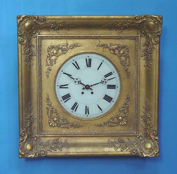 French Gilt Picture Frame Wall Clock