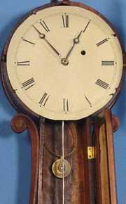 Early American Mahogany Banjo Clock