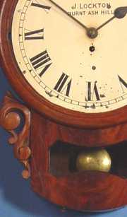 English Drop Dial Fusee Wall Clock