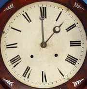 English Inlayed Rosewood Wall Clock