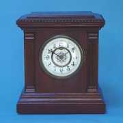 Rare Electric Self Winding Walnut Shelf Clock