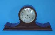 Waltham Walnut Scrolled Tambour Mantel Clock