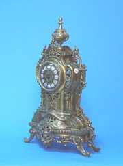 French Brass & Bronze Shelf Clock