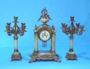 Gilbert Open Escapement Portico Clock Set