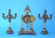 Gilbert Open Escapement Portico Clock Set