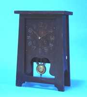 Oak Arts & Crafts Mission Mantel Clock