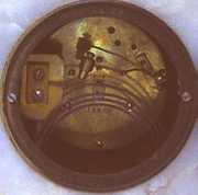 Open Escapement Variegated Onyx Mantel Clock