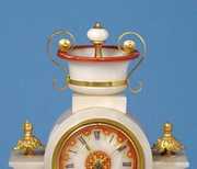 Victorian Alabaster Shelf Clock With Dome