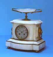 Japy Freres Onyx Mantel Clock With Urn Top