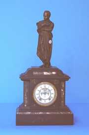 Ansonia Marble Clock With Standing Statue