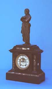 Ansonia Marble Clock With Standing Statue