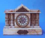 Japy Freres White Onyx Mantel Clock