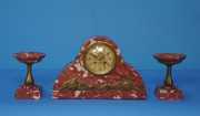 Japy Freres Art Deco Clock Set