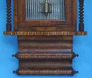 Anglo American Inlaid Walnut Wall Clock