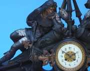 Massive Renaissance Japy Freres Statue Clock