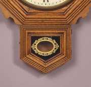 Ansonia Oak Schoolhouse Wall Clock