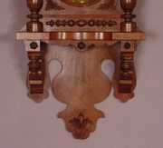 German Open Well Walnut Wall Clock