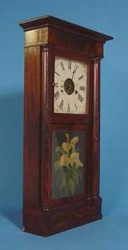 S.B. Terry Mahogany Empire Shelf Clock