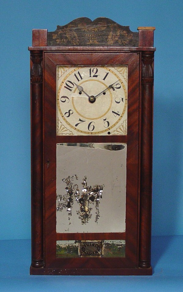 Silas Hoadley Franklin Upside Down Clock