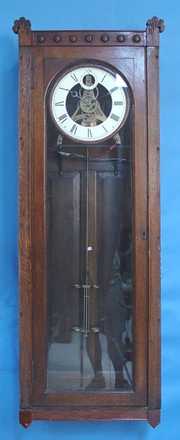 Large Oak Jewelers Regulator Clock