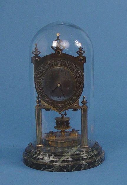 Unusual Disc Pendulum 400 Day Mantel Clock