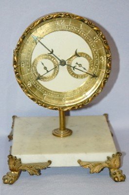 Waterbury 3 Dial Marble Calendar Clock