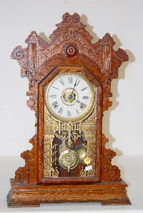 Oak Seth Thomas “Cambridge” 8 Day Kitchen Clock