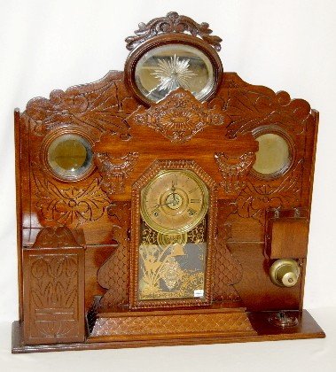 Antique Welch Hotel Clock with Alarm