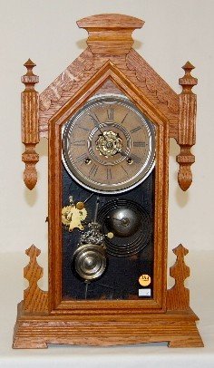 Ansonia Oak 8 Day Kitchen Clock